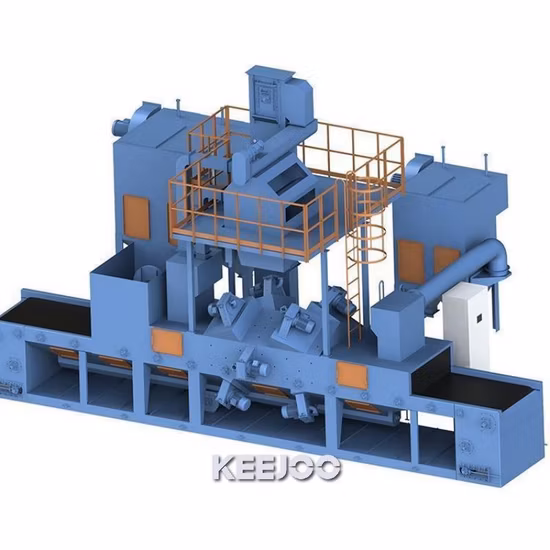 Maschendraht-Förderer-Strahlanlage 4*120kg /Min